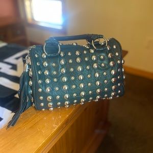 Excellent Condition Studded Faux Leather Bag